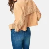 Luxury Clothing Suede Fringe Shirt Leather Jacket1