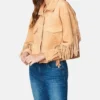 Luxury Clothing Suede Fringe Shirt Leather Jacket2