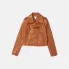 The Drop Women Heather Leather Moto Jacket 1