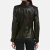 Cole Haan Women Leather Wing Collared Jacket 3