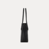 LUMA Women's Black Textured Tote Bag – Spacious Handbag with Dual Handles