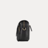 AJEES Black Textured Sling Crossbody Bag for Women – Genuine Leather Adjustable Strap Purse