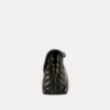 Black Quilted Leather Chain Women Bag with Gold Chain Strap