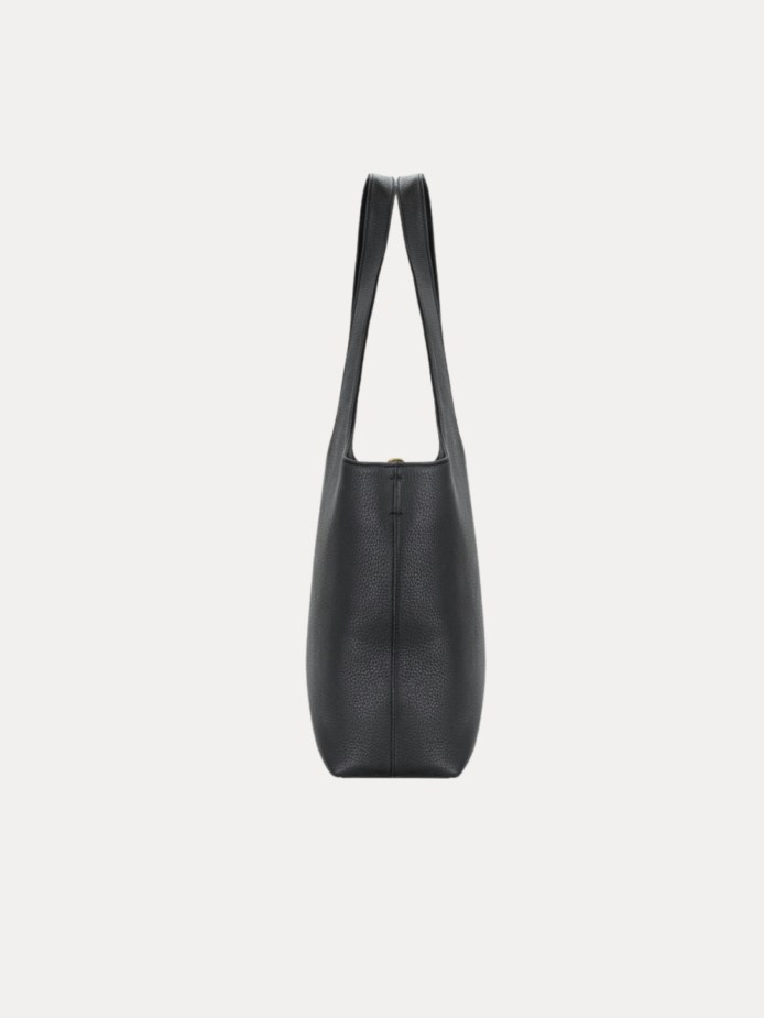 SLEEK Women's Black Shoulder Hobo Bag – Adjustable Crossbody Strap with Gold Buckle