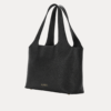 SLEEK Women's Black Shoulder Hobo Bag – Adjustable Crossbody Strap with Gold Buckle