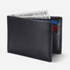 Classic Black Genuine Leather Bifold Wallet for Men