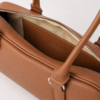 AJEES Orra Tan Leather Shoulder Bag for Women - Front View AJEES Orra Black Leather Shoulder Bag for Women - Front View