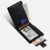 slim bifold leather wallet
