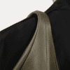 Premium Olive Green Genuine Leather Hobo Shoulder Bag for Women by AJEES