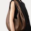 Brown Genuine Leather Hobo Shoulder Bag