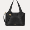 SLEEK Women's Black Shoulder Hobo Bag – Adjustable Crossbody Strap with Gold Buckle