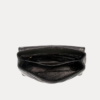 Black Quilted Leather Chain Women Bag with Gold Chain Strap