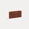 AJEES Opaline Women Clutch - premium black leather wallet