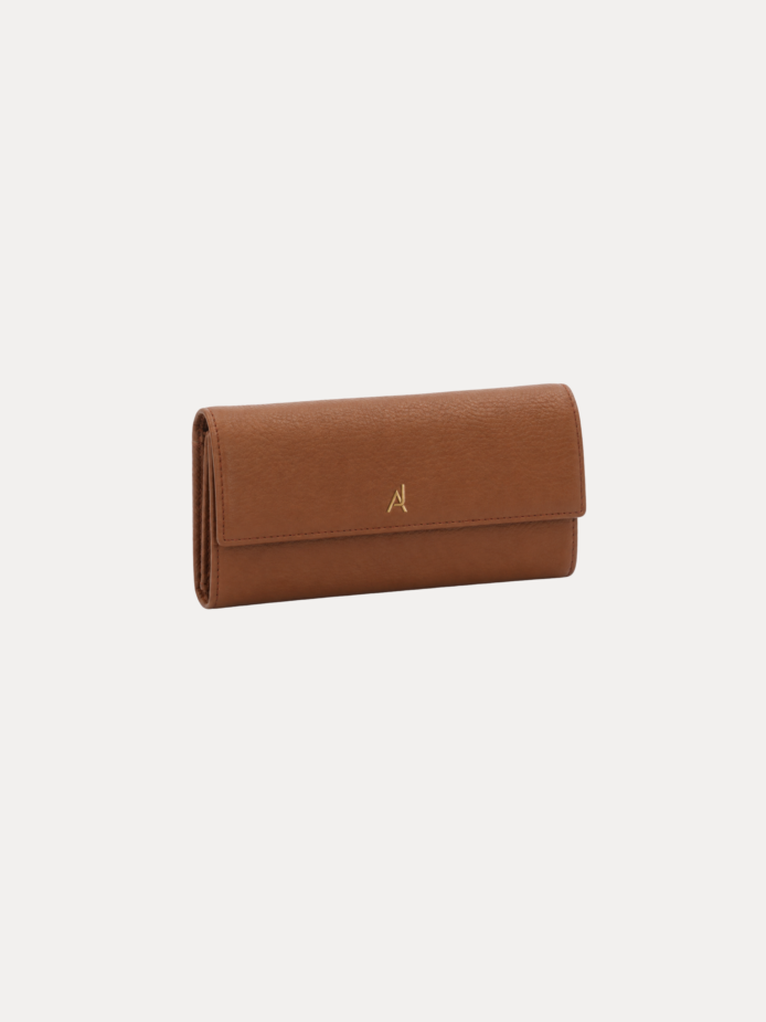 AJEES riva Women Clutch - premium black leather wallet