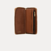 AJEES Opaline Women Clutch - premium black leather wallet