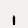 AJEES Revel women's black leather zip-around wallet - front view