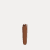 AJEES Luma women's tan leather zip-around wallet - front view