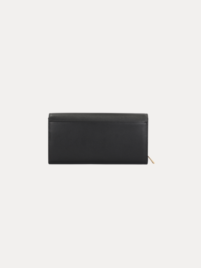 AJEES Roma Women Wallet black leather closeup