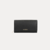 AJEES Roma Women Wallet black leather closeup