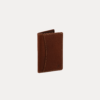 Rivano Card Holder in premium brown genuine leather for men