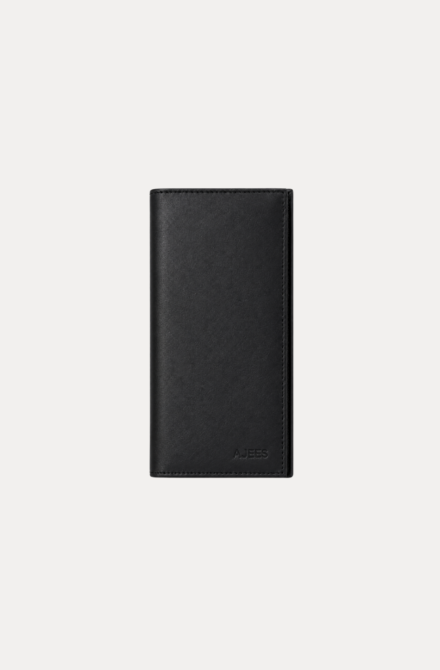Urban Long Wallet for Men – Premium Genuine Black Leather Wallet