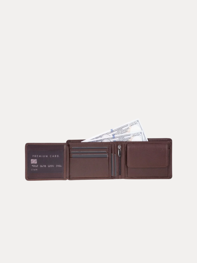 Vento Men Wallet genuine leather bifold wallet for men by Ajees Leather