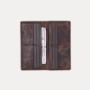 Elvoro genuine leather long wallet for men with multiple card slots