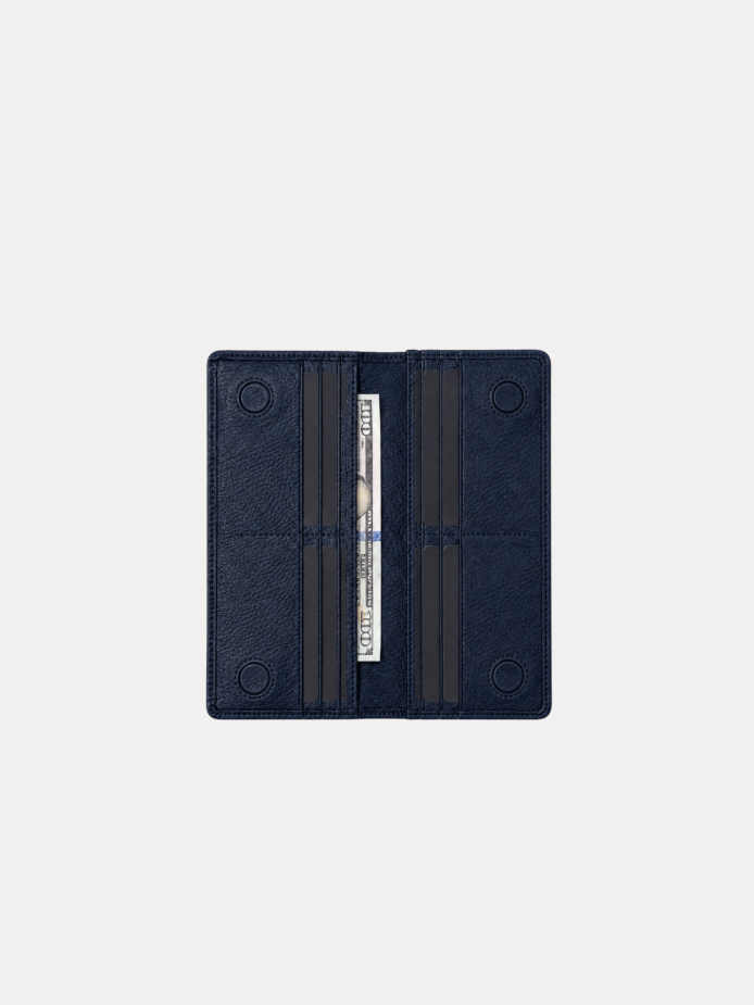 Elvoro genuine leather long wallet for men with multiple card slots