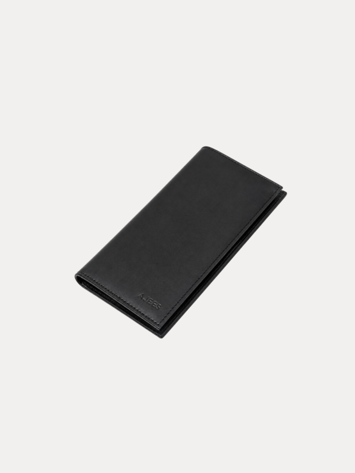 Urban Long Wallet for Men – Premium Genuine Black Leather Wallet