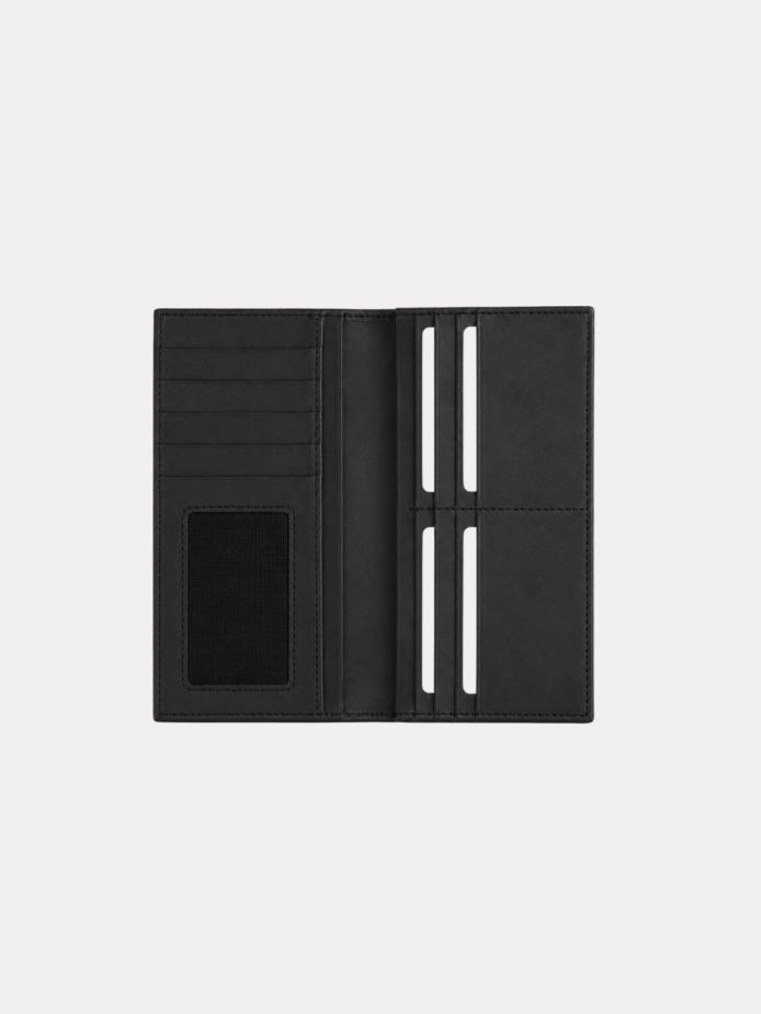 Urban Long Wallet for Men – Premium Genuine Black Leather Wallet