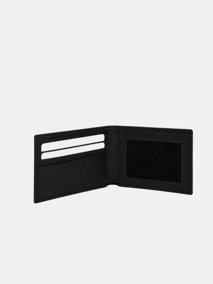 ajees-black-crossgrain-genuine-leather-wallet-for-men-front-view