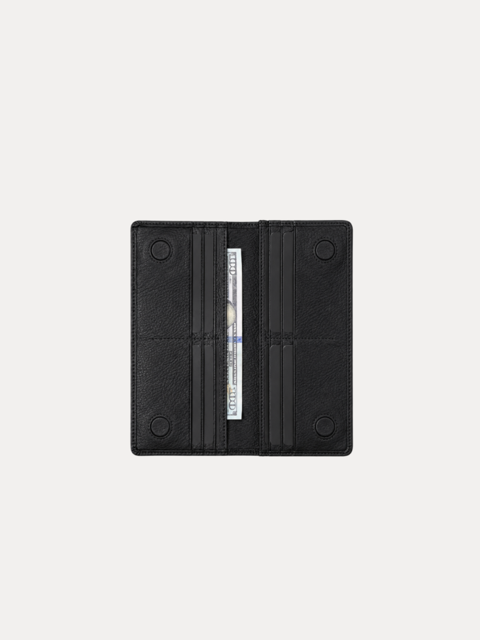 Elvoro genuine leather long wallet for men with multiple card slots