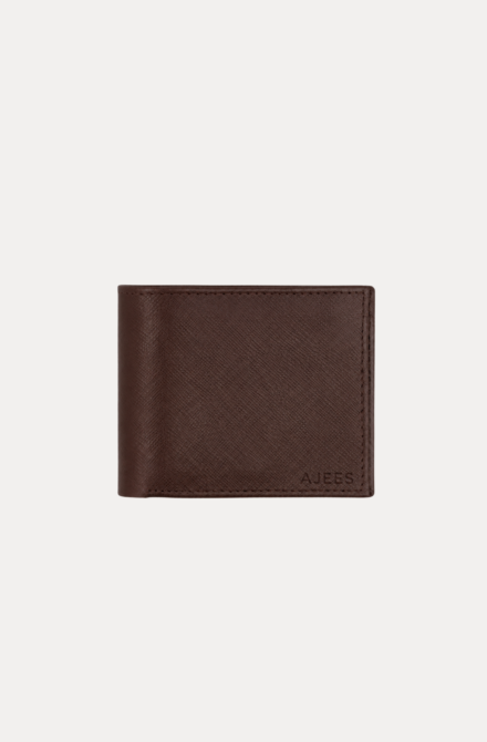 ajees-black-crossgrain-genuine-leather-wallet-for-men-front-view