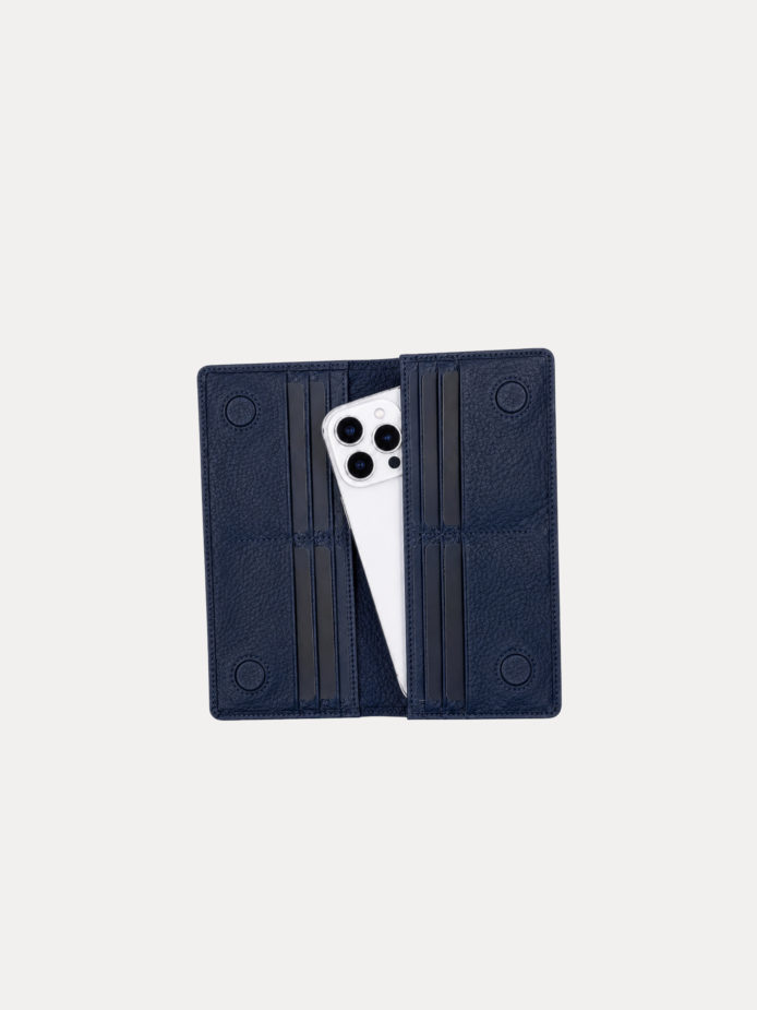 Elvoro genuine leather long wallet for men with multiple card slots