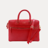Savoy red leather laptop bag for office and business