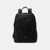 Crown Bag Pack black leather backpack