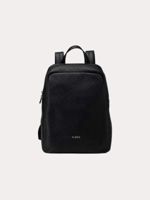 Crown Bag Pack black leather backpack