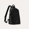 Crown Bag Pack black leather backpack