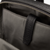 Crown Bag Pack black leather backpack