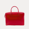 Savoy red leather laptop bag for office and business