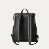 Close-up of the Noble backpack top latch closure and brass hardware detailing.