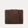 Oxford brown leather laptop bag for office and business