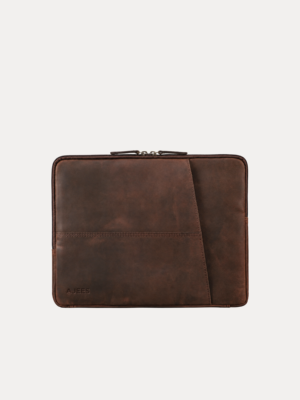 Oxford brown leather laptop bag for office and business