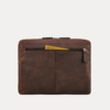 Oxford brown leather laptop bag for office and business