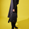 Crown Bag Pack black leather backpack