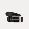 AJEES formal leather belt for men with sleek metal buckle